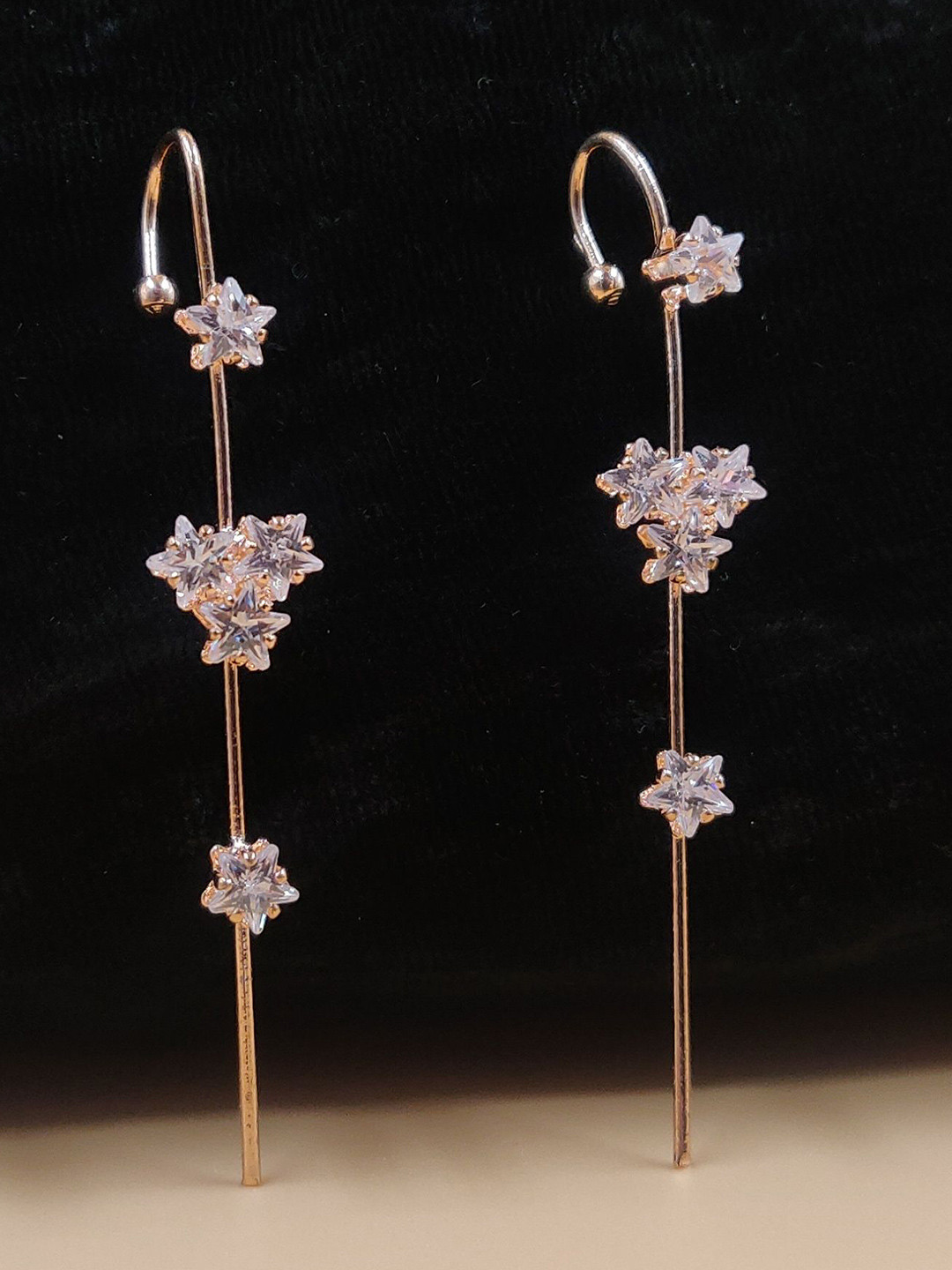 JYONA  Rose Gold-Plated Cubic Zirconia Ear Cuff