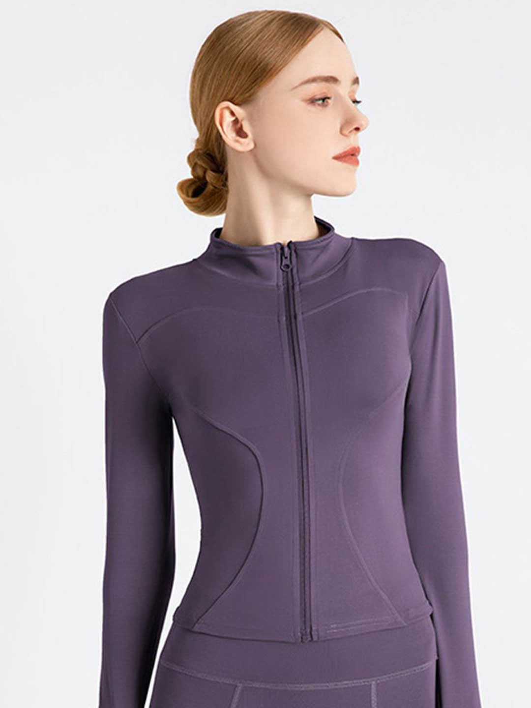 StyleCast Women Stand Collar Lightweight Yoga Sporty Jacket