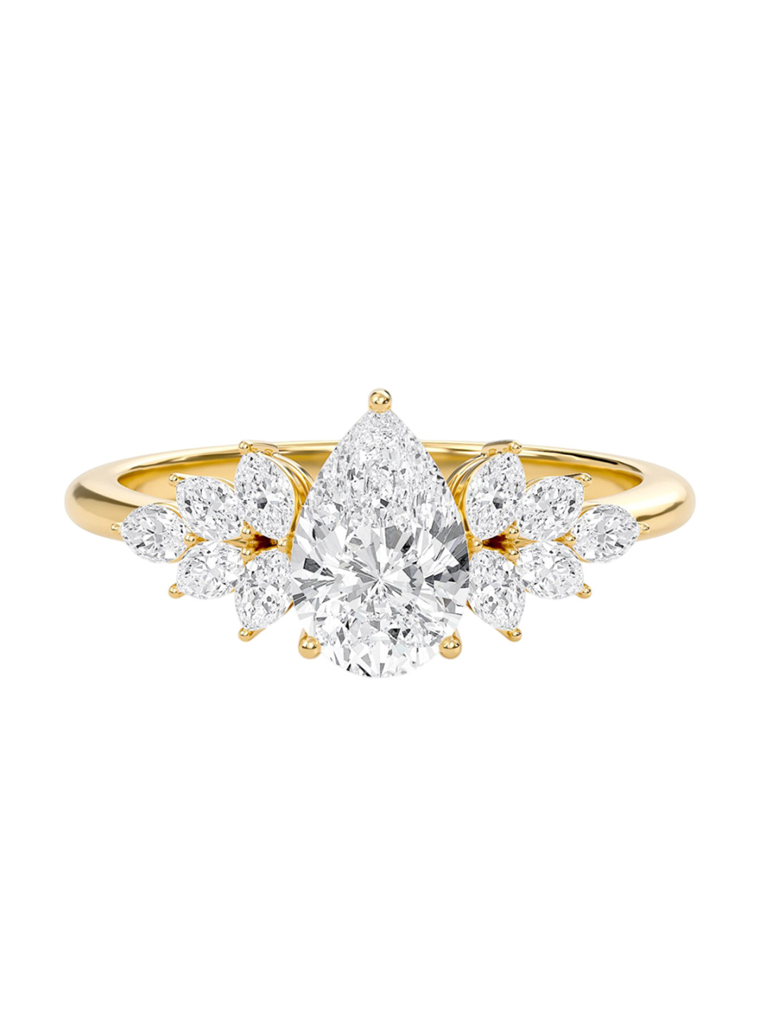 Luxe Marquese Side Stone Ring