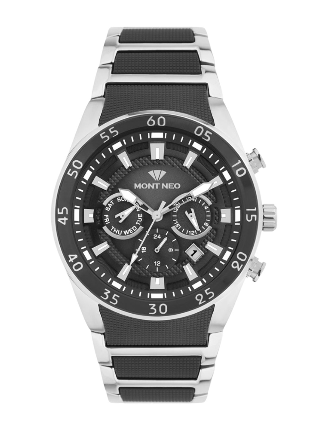 MONT NEO Men Embellished Dial & Straps Analogue Watch 1062M-M1404