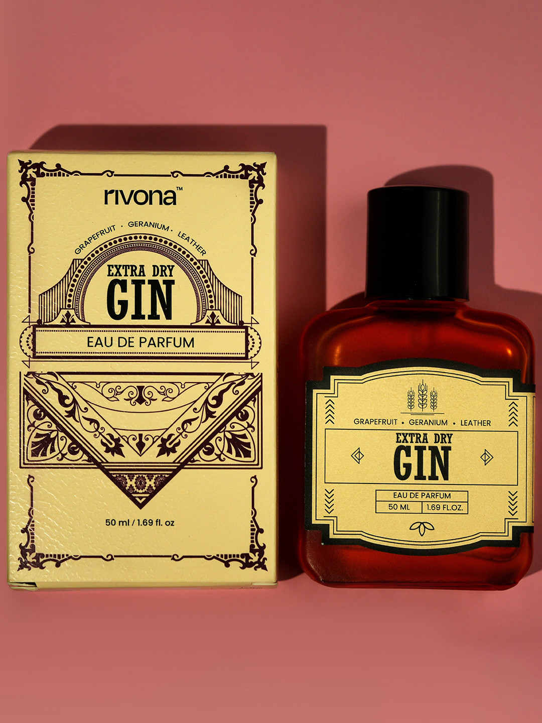 Rivona Naturals Extra Dry Gin Long Lasting Eau De Parfum - 50 ml