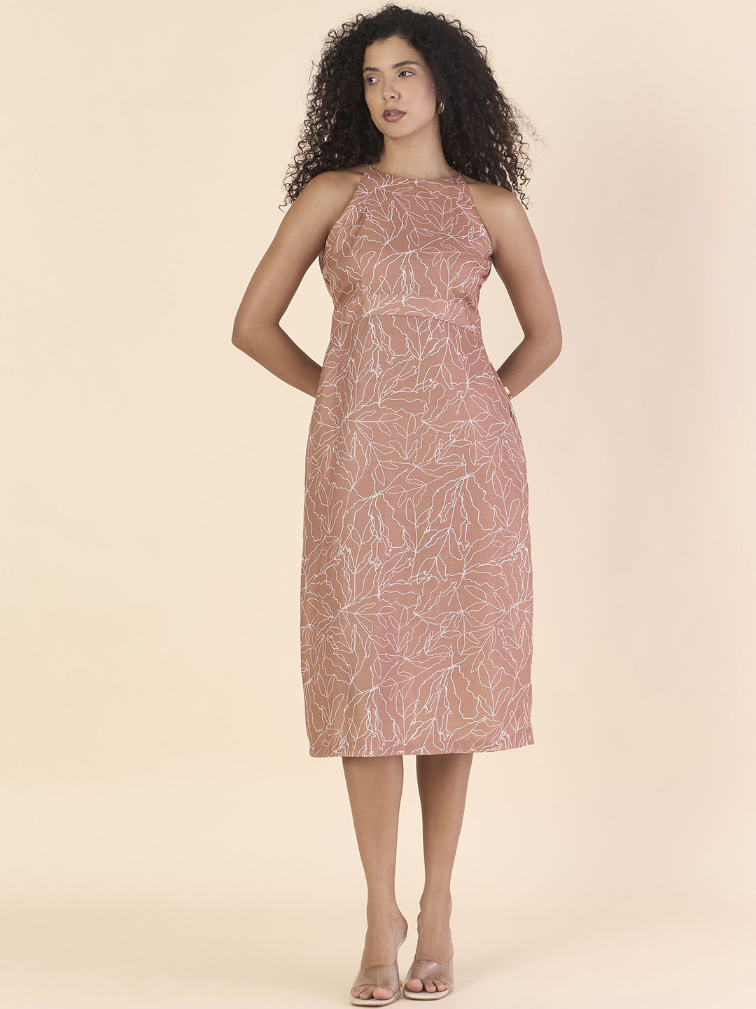 PowerSutra Women Abstract Printed A-Line Dresses