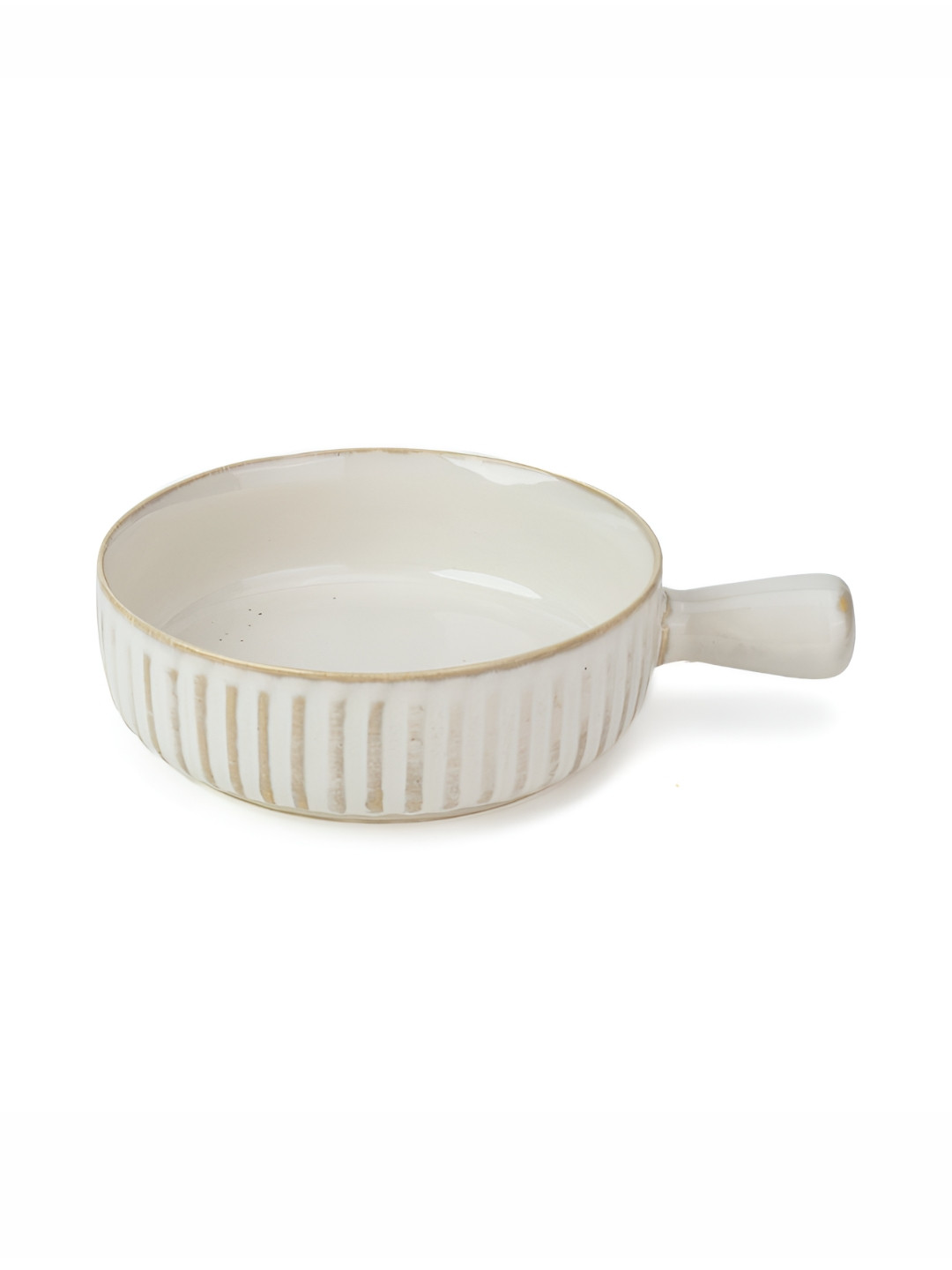 SHAY White Ceramic Serving Bowl