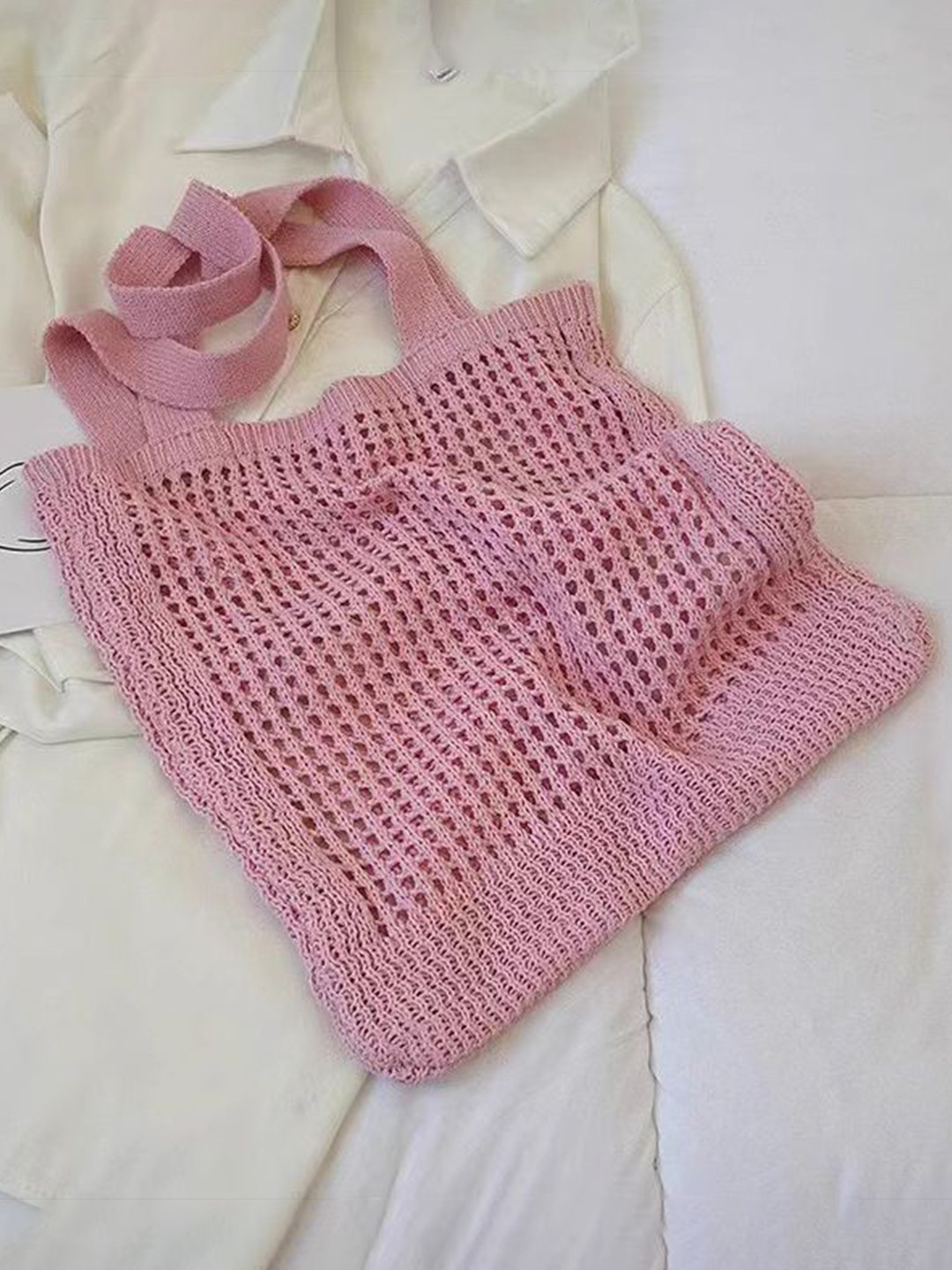 StyleCast x Revolte Women Textured Shopper Cut Work Tote Bag