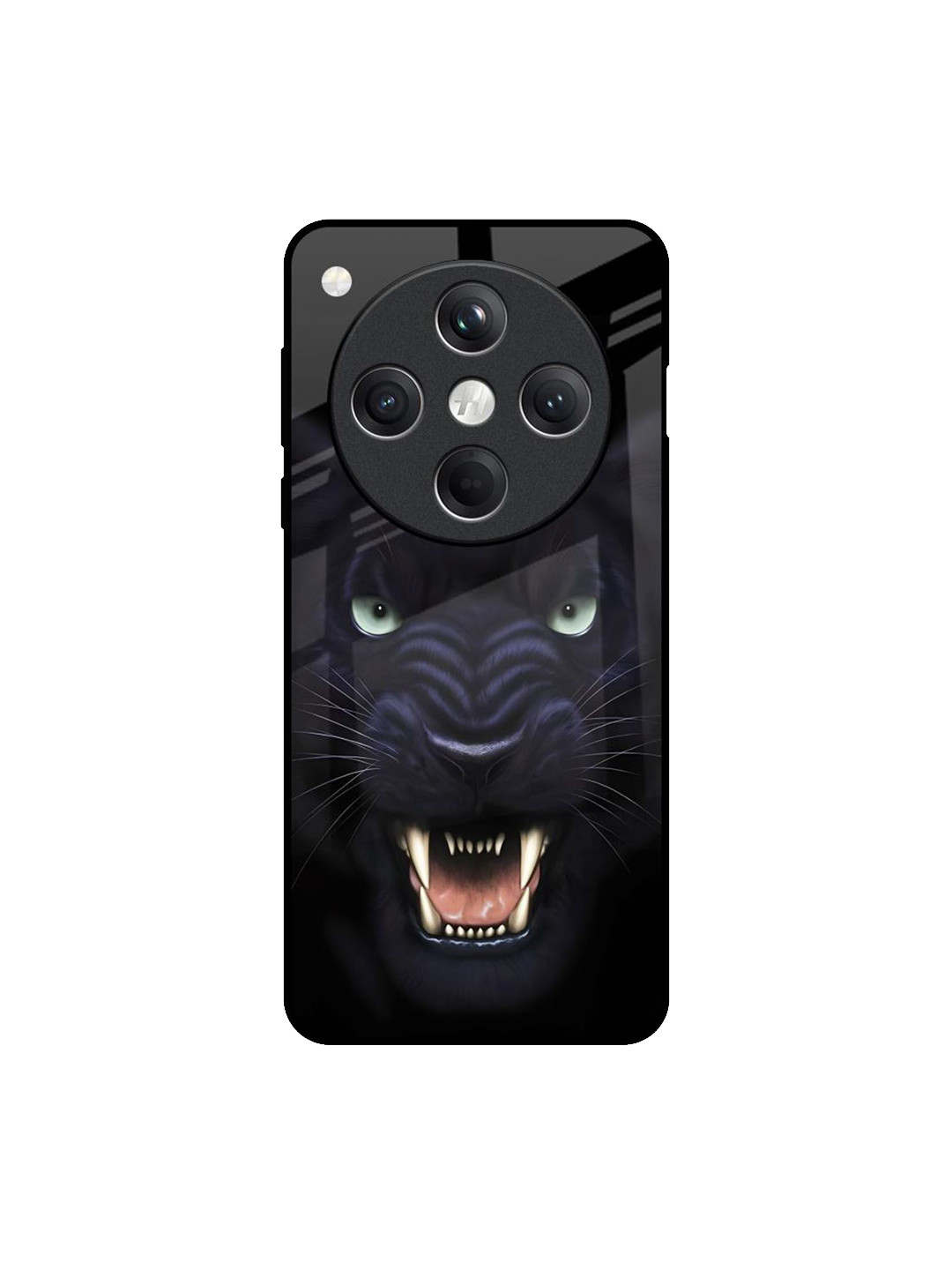 QRIOH Quirky Black Leopard Printed Oppo Find X8 5G Back Case