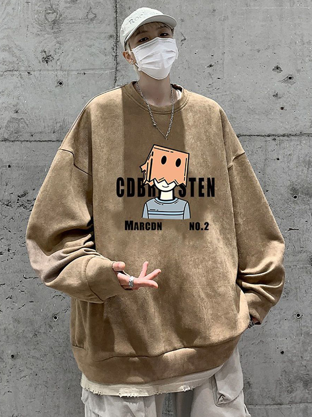 StyleCast x Revolte Men Graphic Printed Pullover Sweatshirt