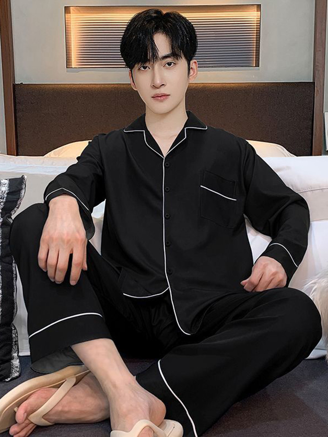 StyleCast  Men Shirt With Pyjama Night Suit