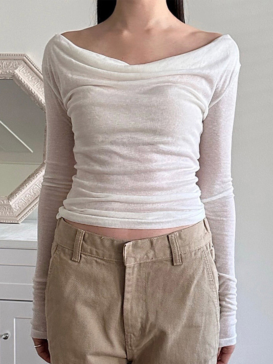 LULU & SKY Boat Neck Regular Top