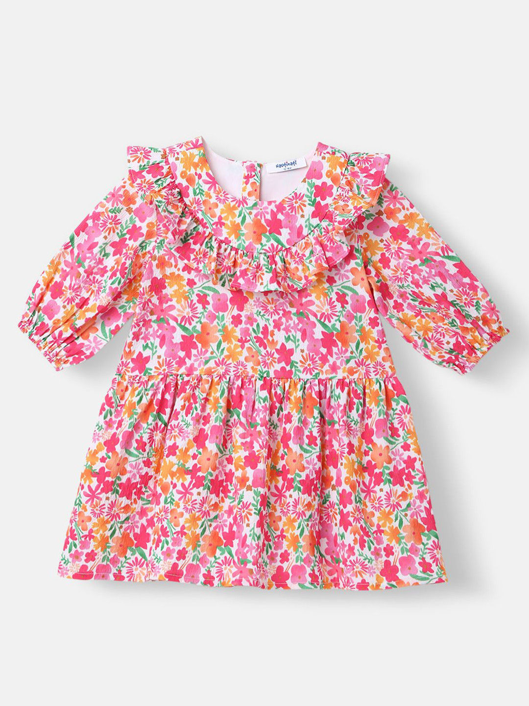 Nauti Nati Floral Printed Frock for Girls