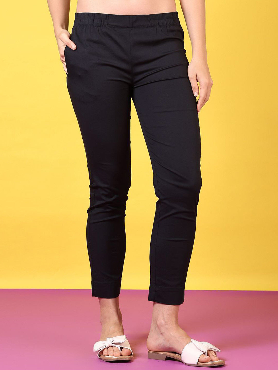 V-Mart Women Slim Fit Cigarette Trousers