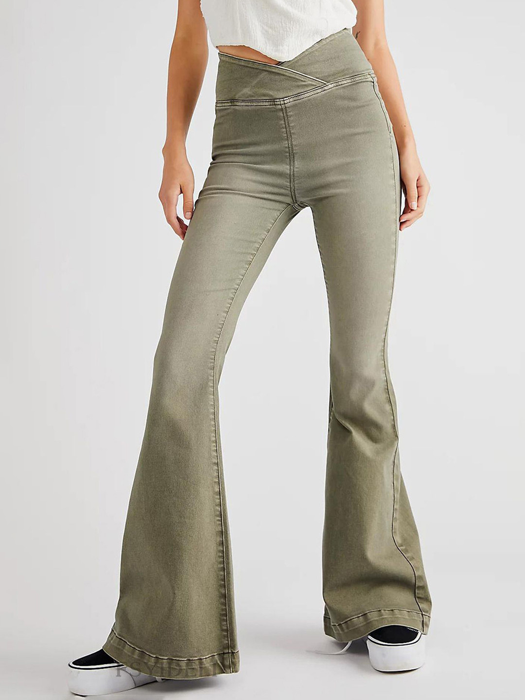 LULU & SKY Women Flared Fit High-Rise Jeans