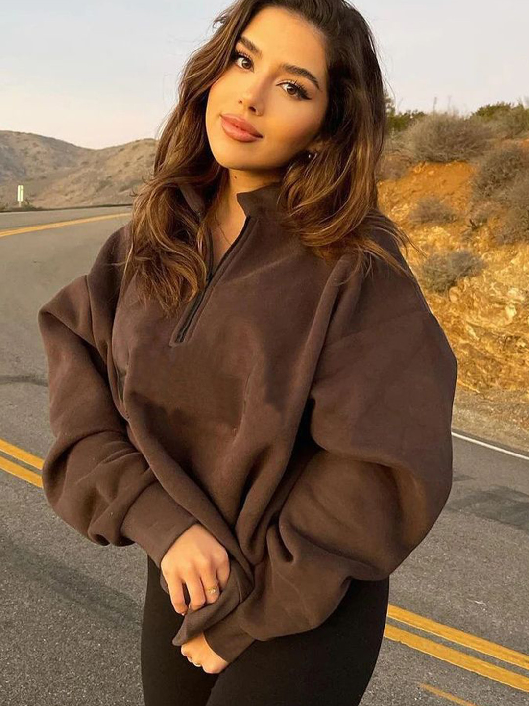 LULU & SKY Women Striped Poncho with Embroidered Detail