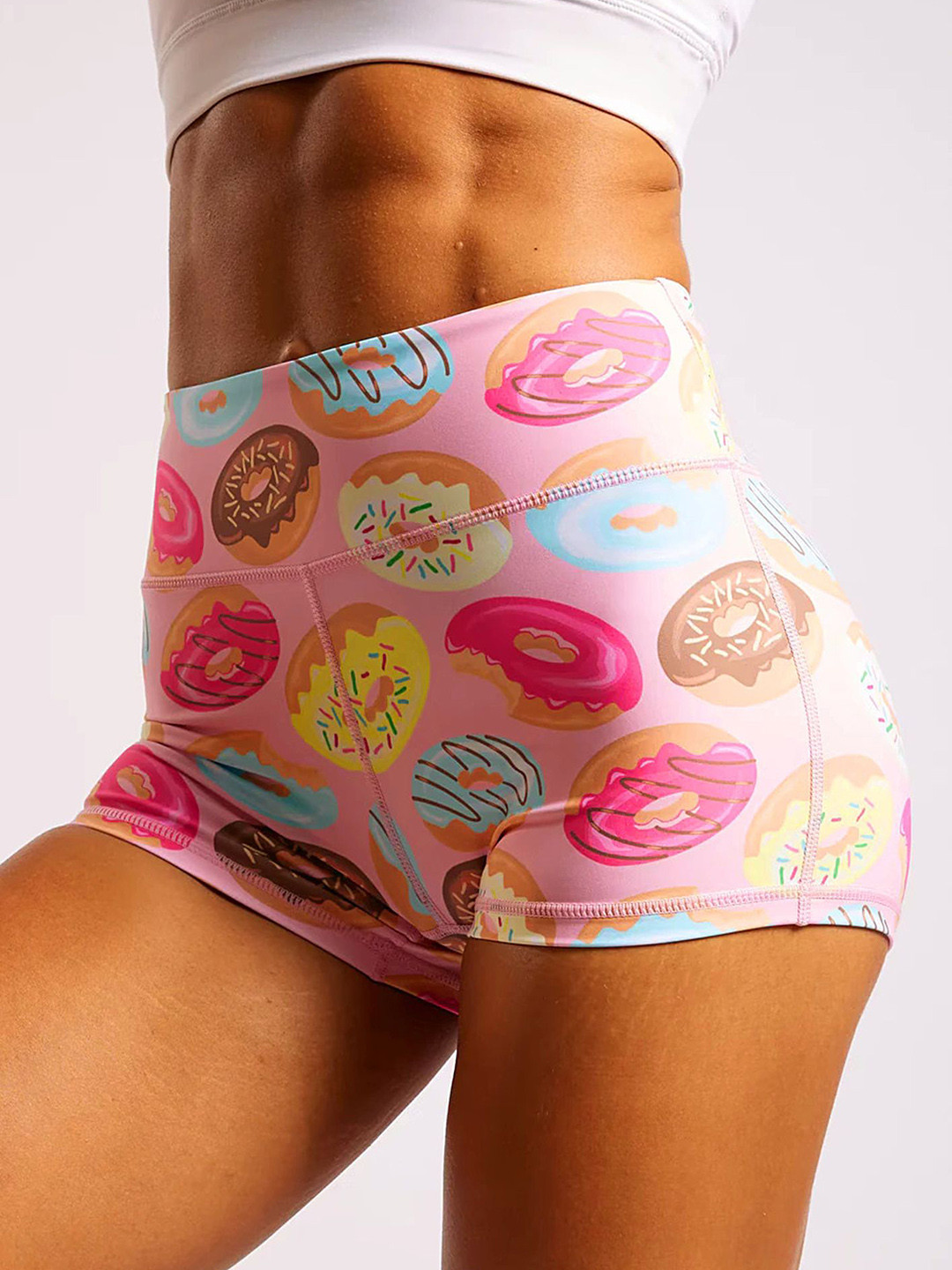 LULU & SKY Women Graphic Printed Regular Fit High-Rise Shorts