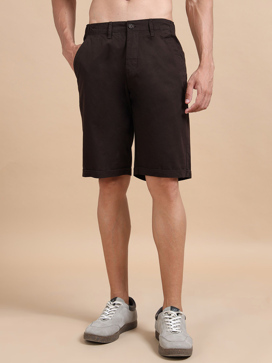 RIGS AND RAGS Men Outdoor Mid-Rise Relaxed Fit Cotton Shorts