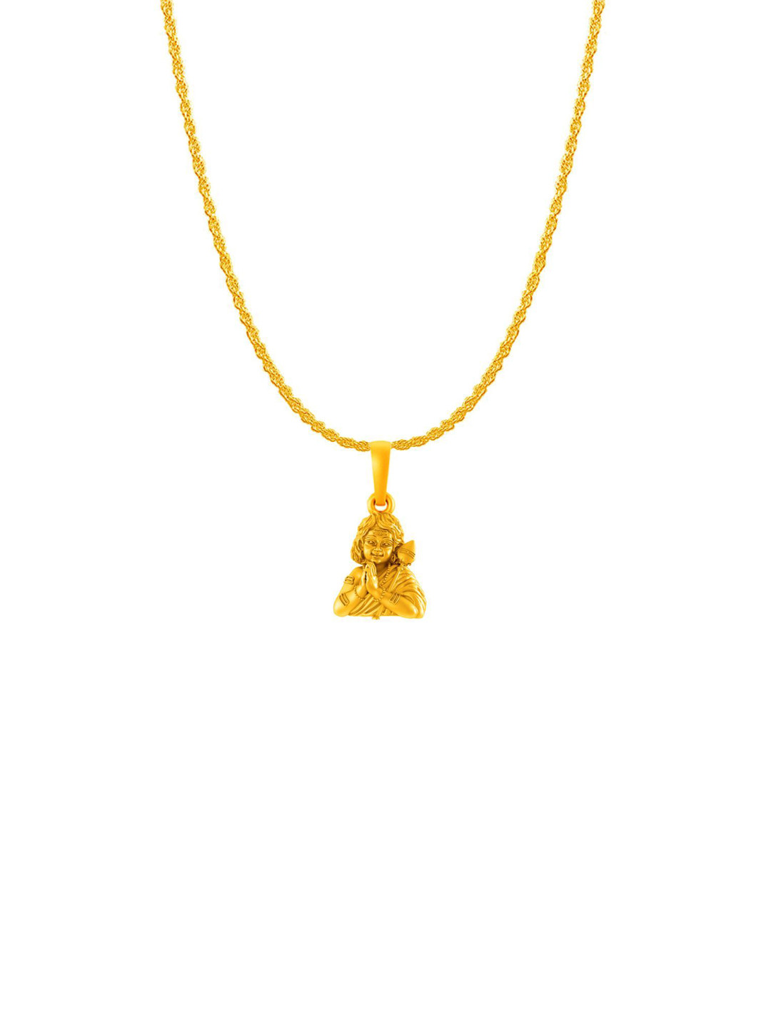 Metronaut Men 92.5 Silver 22KT Gold-Plated KartikeyaPendants With Rope Chain