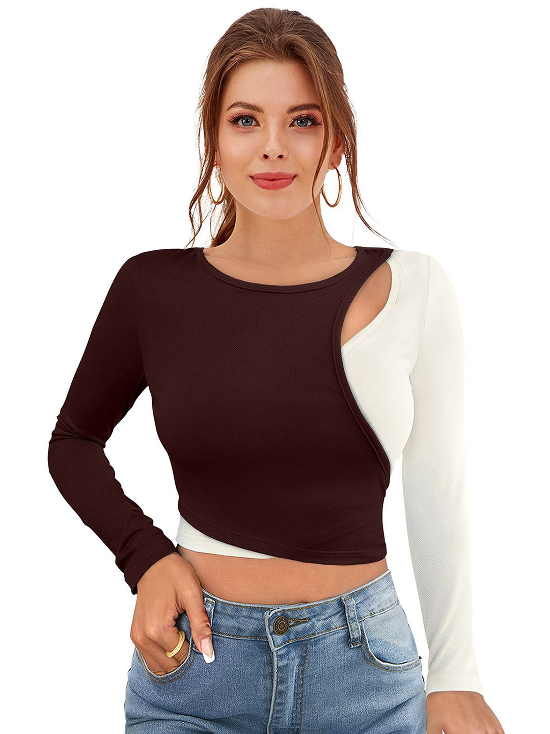 Fashion Care Top Women Colorblocked  Crop Top