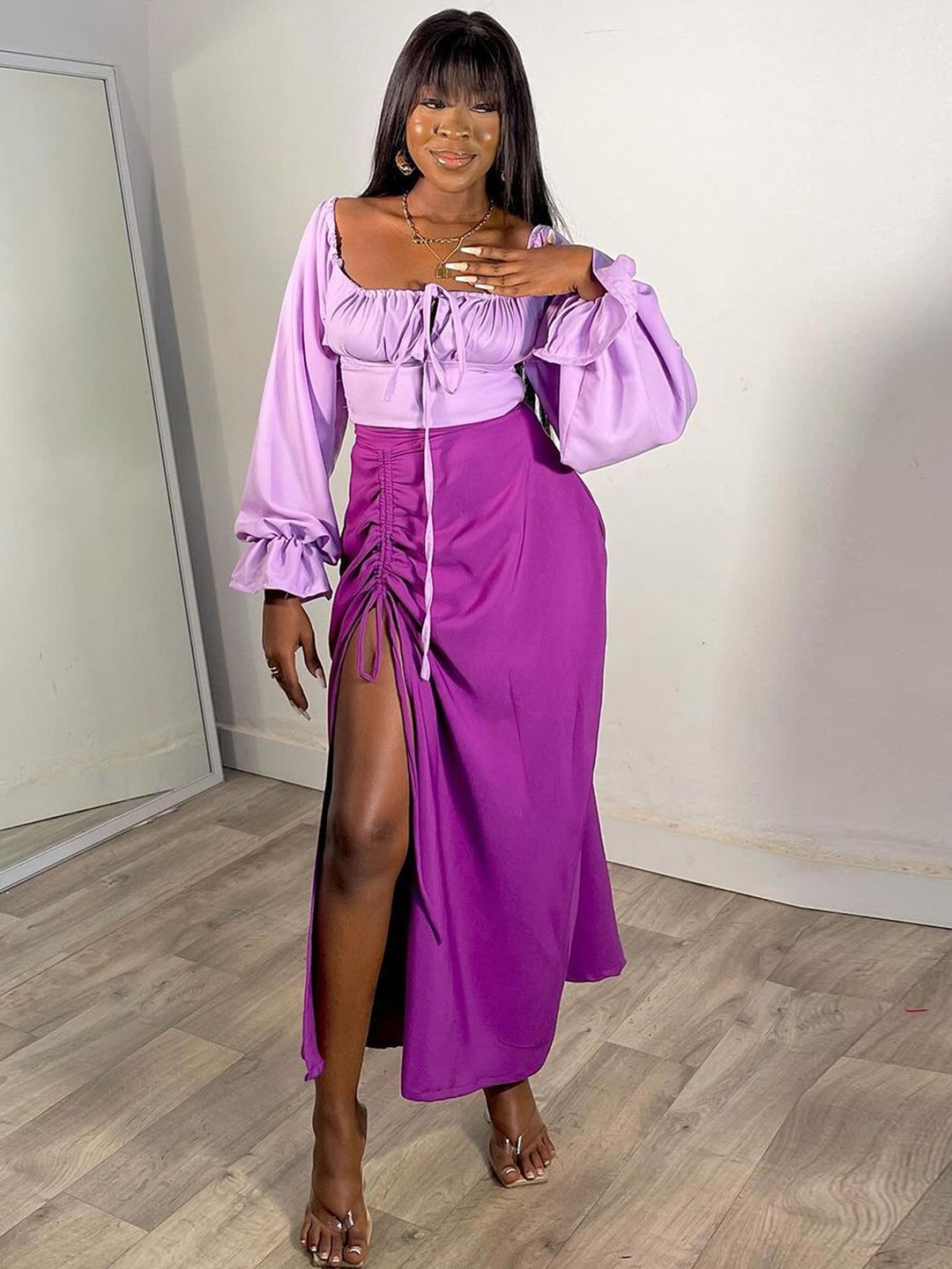 LULU & SKY Top & Skirt Co-Ord Set