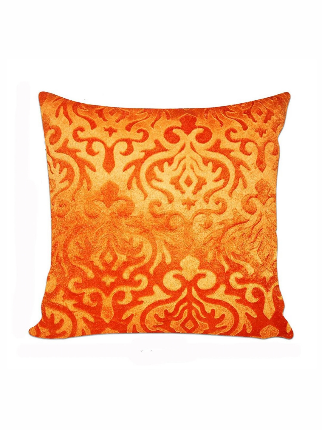 India Furnish 5 Pieces Floral Printed Velvet Square otton Cushion Covers