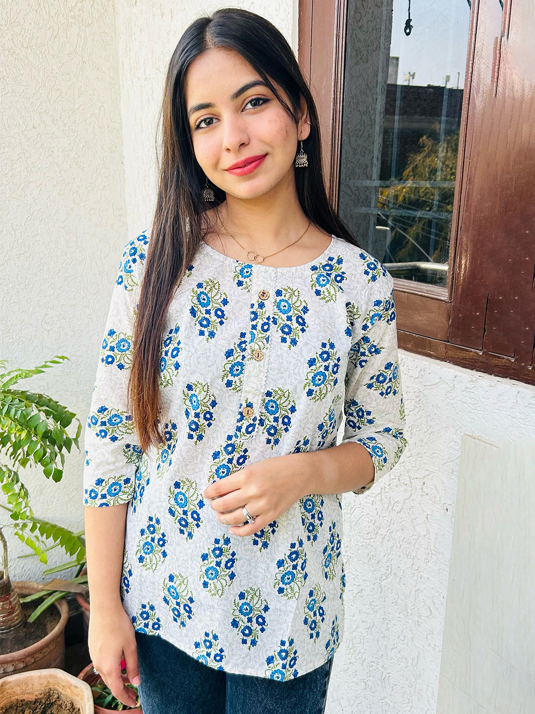 GRX Women Floral Print Top