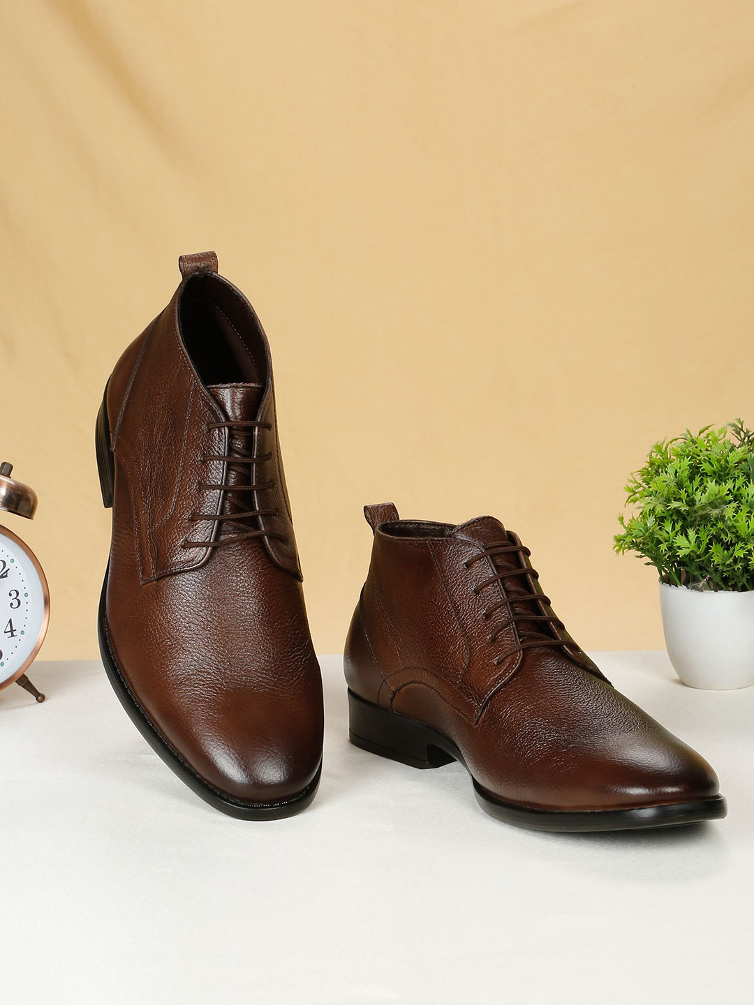 Teakwood Leathers Men Leather Regular Boots