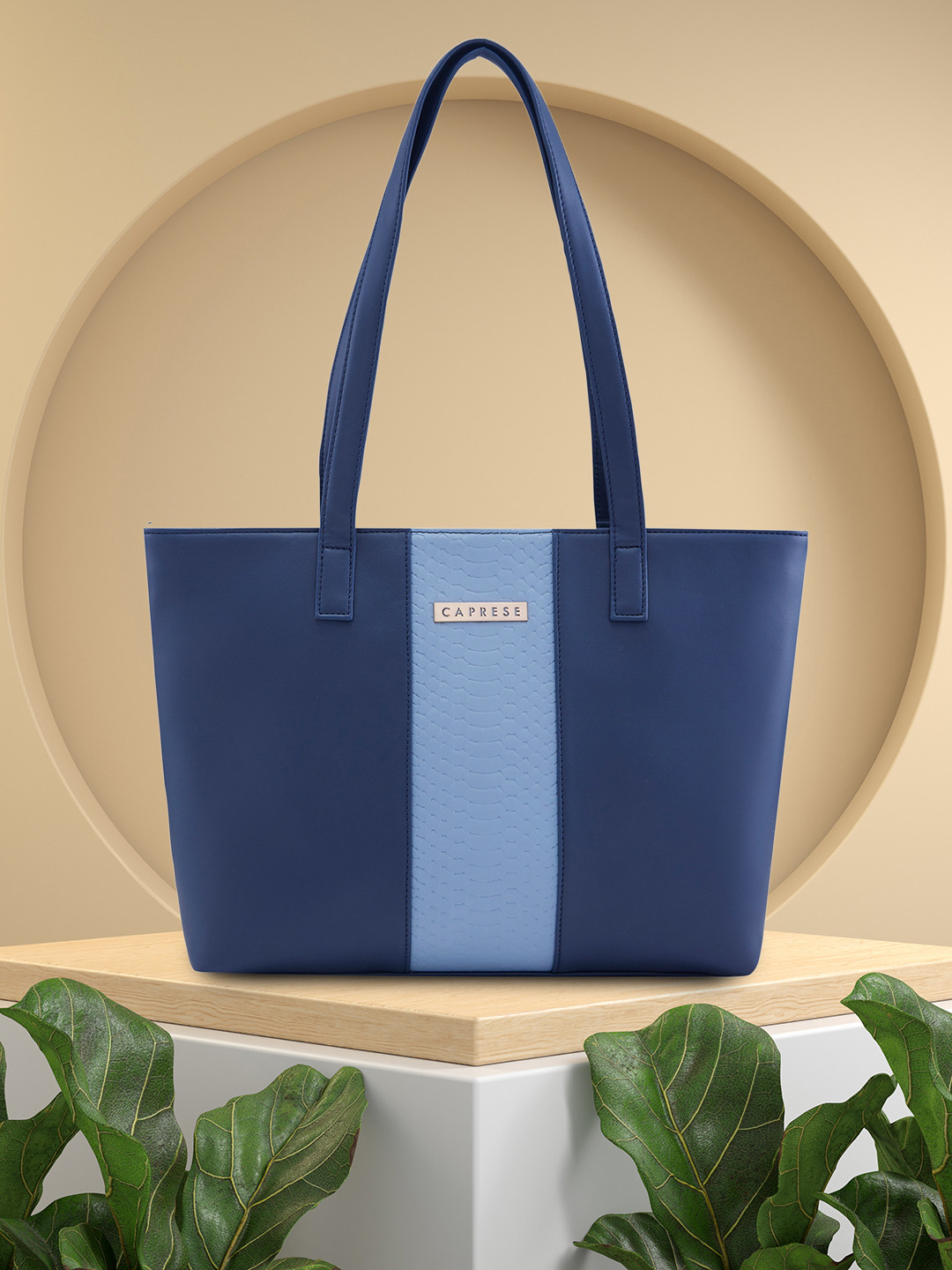 Caprese Elsie Animal Textured Shoulder Bag