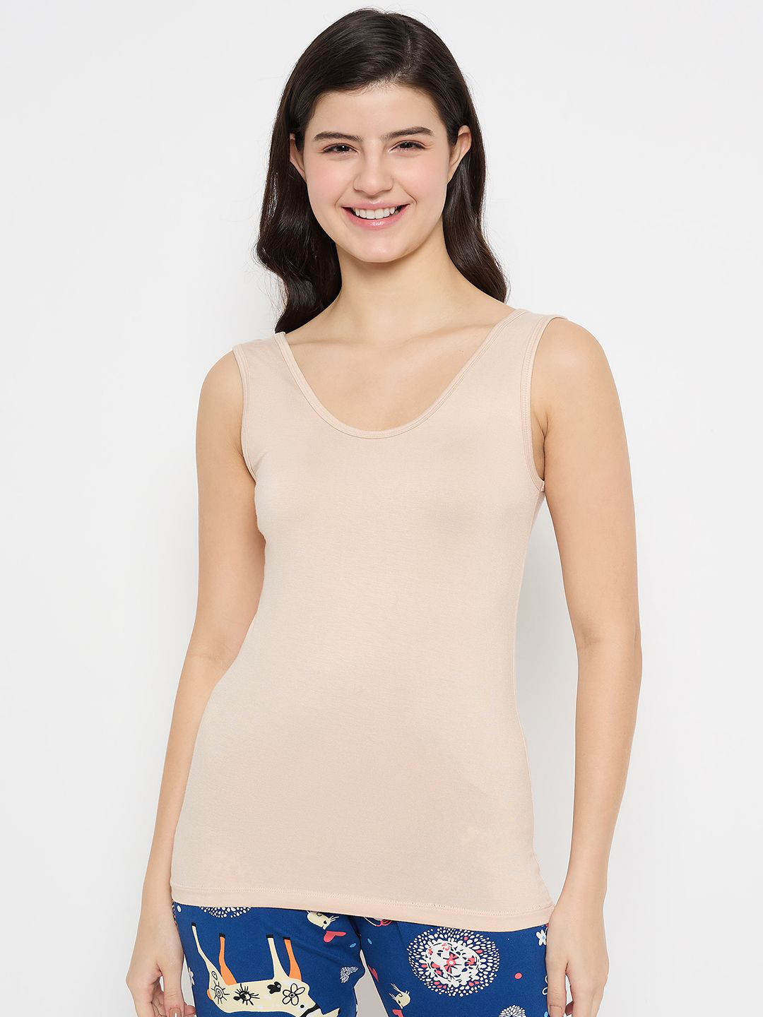 Camey Scoop Neck Cotton Slips