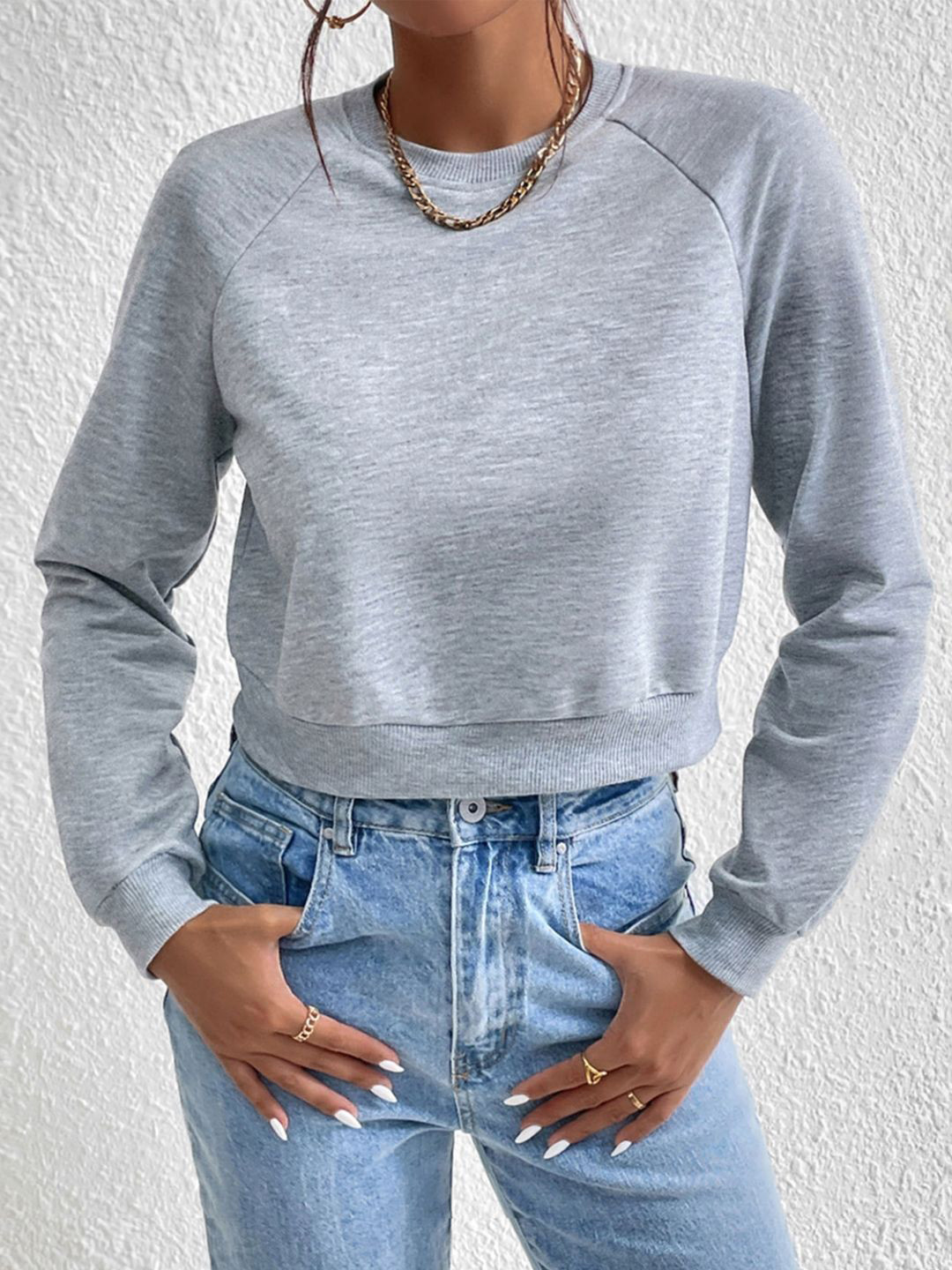 StyleCast Women Round Neck Long Sleeves Solid Regular Top
