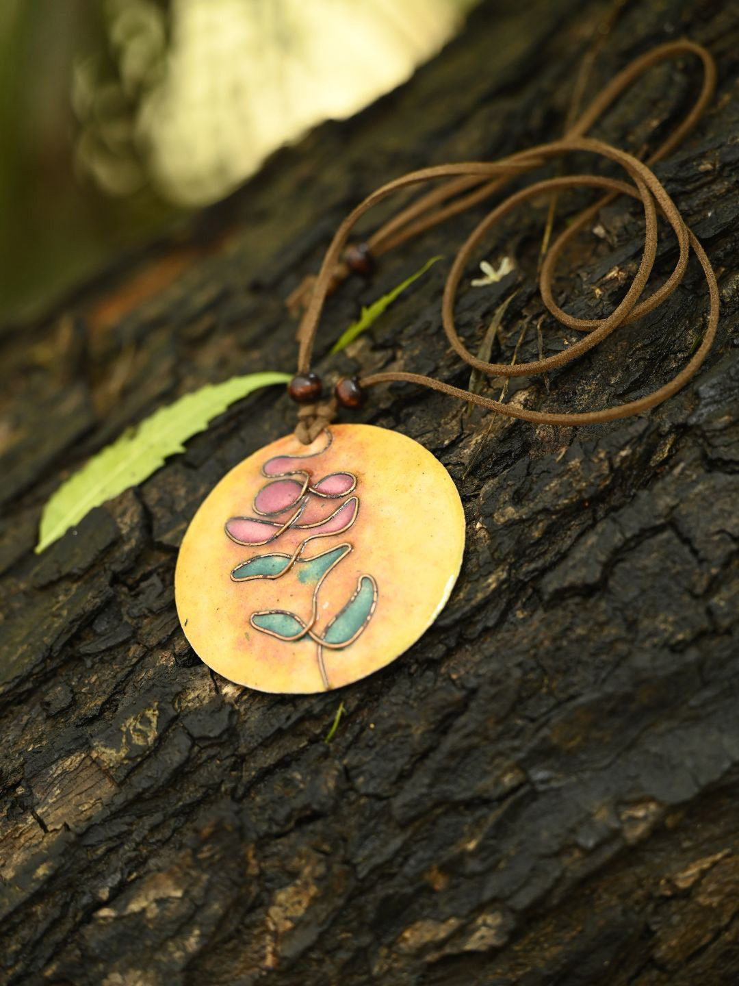 Ekibeki Copper Enamel Pendant Chain