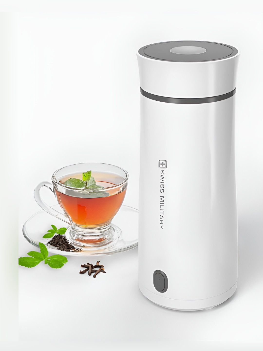 SWISS MILITARY Portable Hot Pot Electric Kettle Flask- 350ml