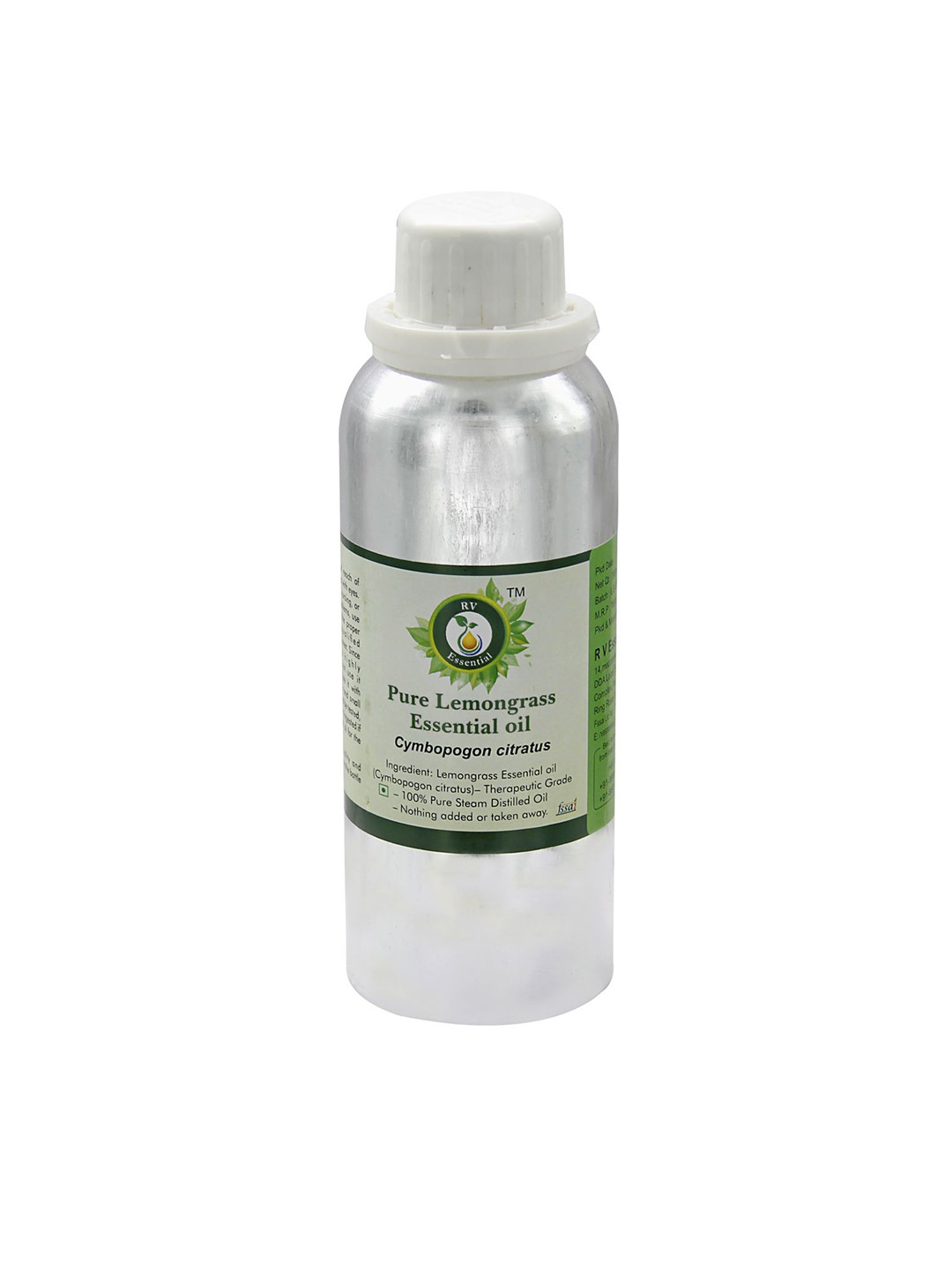 R V Essential Pure Lemongrass Essential Oil -630 ml