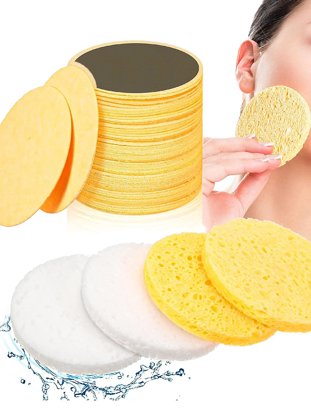 BIRDWARE Set Of 60 Premium Compress Makeup Remover Sponges