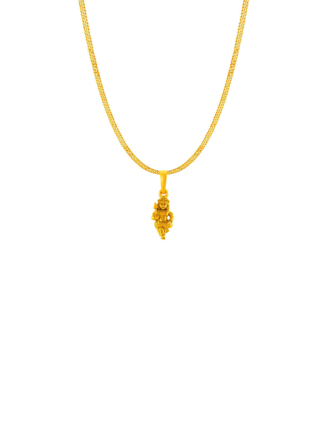 Metronaut Men 925 Silver 22KT Gold-Plated Kartikeya Pendants With Curb Chains