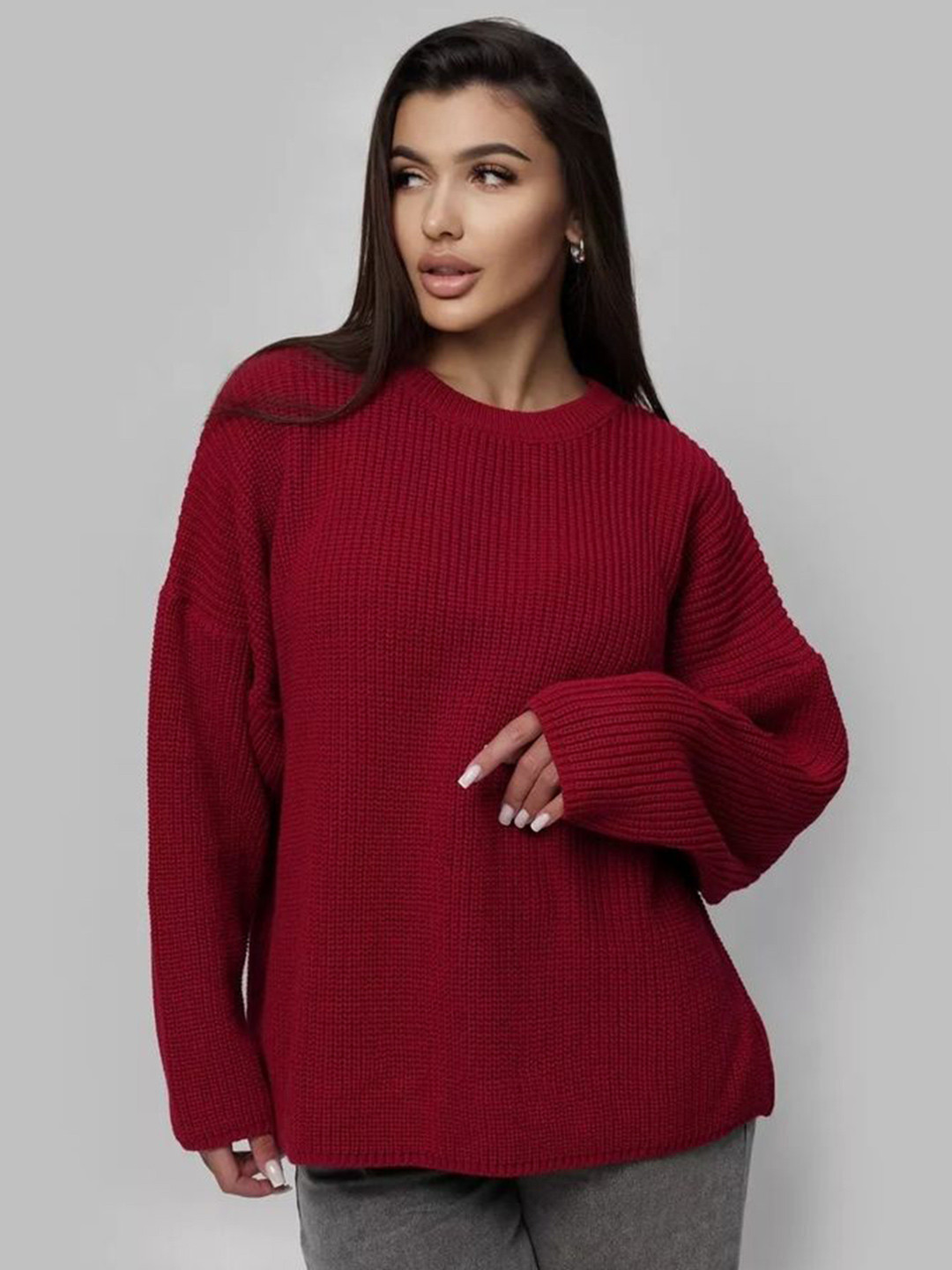 LULU & SKY Women Cable Knit Pullover Sweater