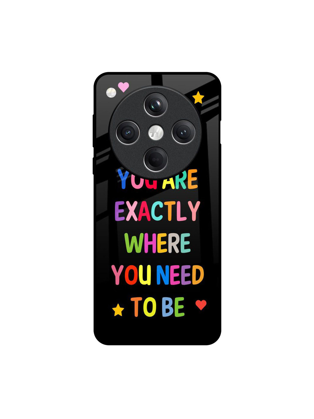 QRIOH Typography Magical Words Printed Oppo Find X8 5G Glass Back Case