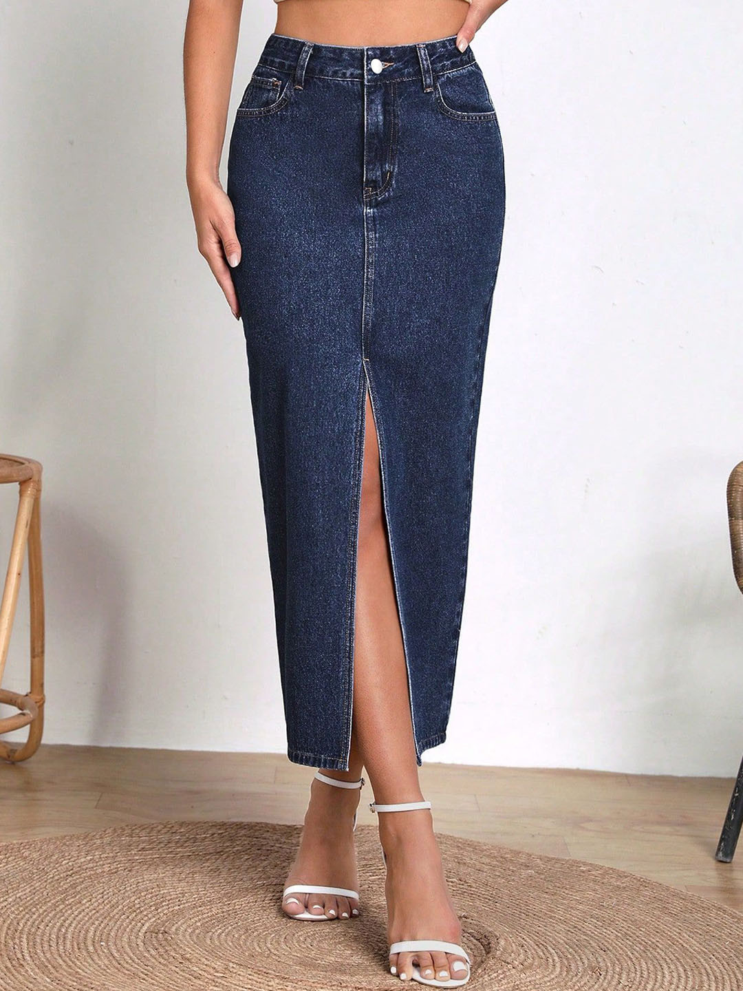BAESD A-Line Midi Skirt