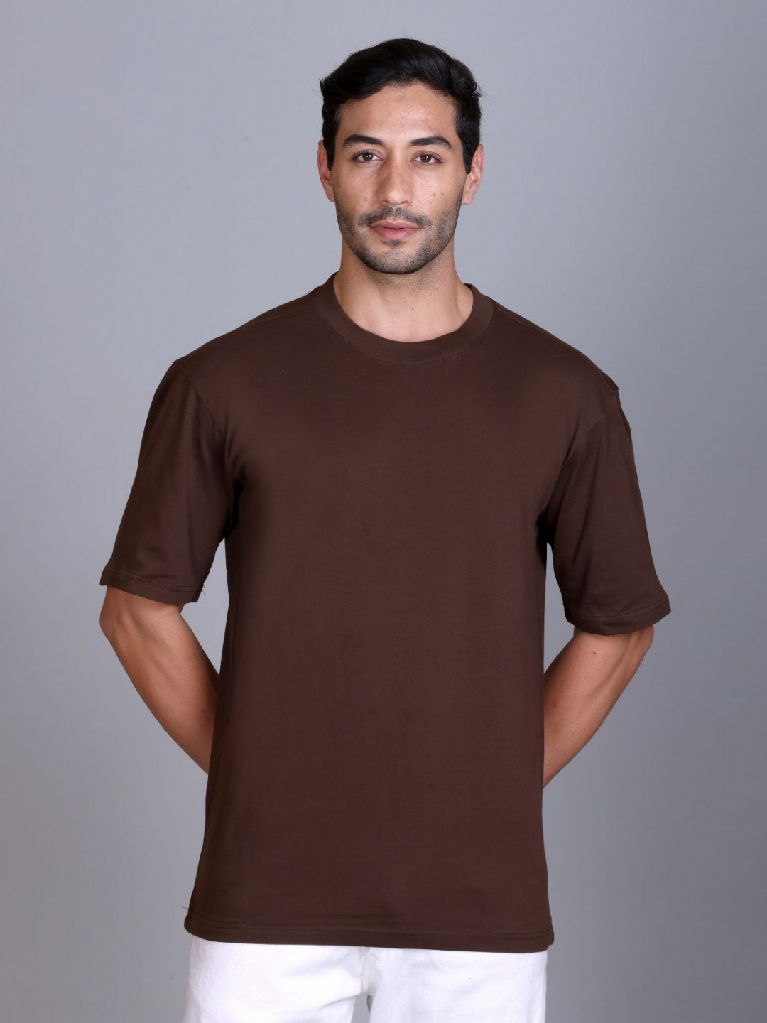 Parcel Yard Men Drop-Shoulder Sleeves Moisture Wicking T-shirt