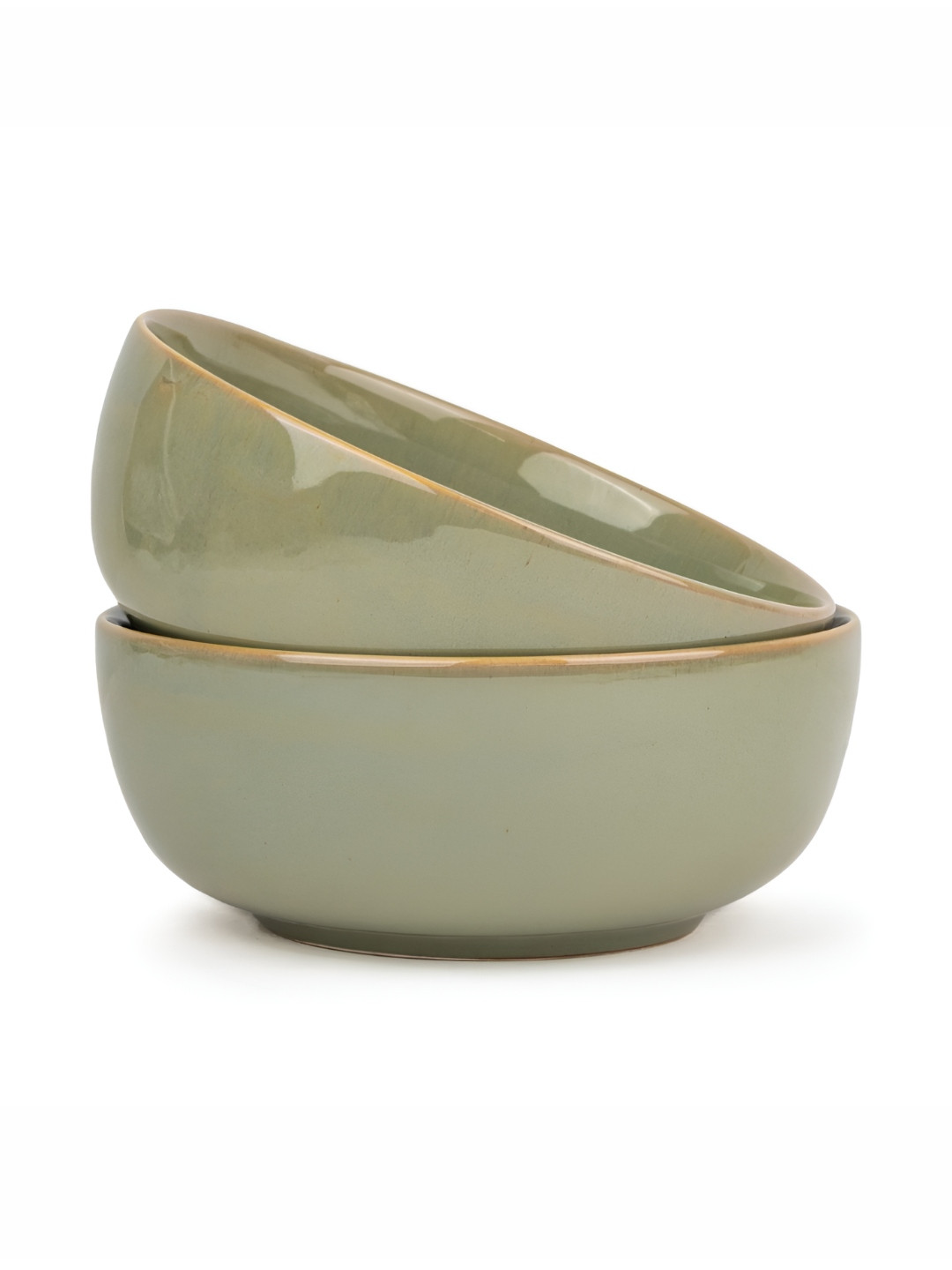 SHAY Green 2 Pieces Ceramic Dip Bowl
