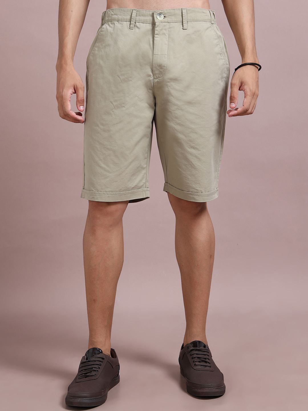 RIGS AND RAGS Men Regular Fit Mid-Rise Outdoor Knee Length Shorts