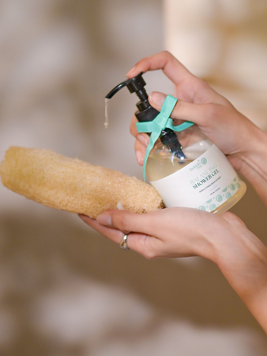 Bubble Me Balancing Shower Gel With Rose & Tonka Extract - 250 ml