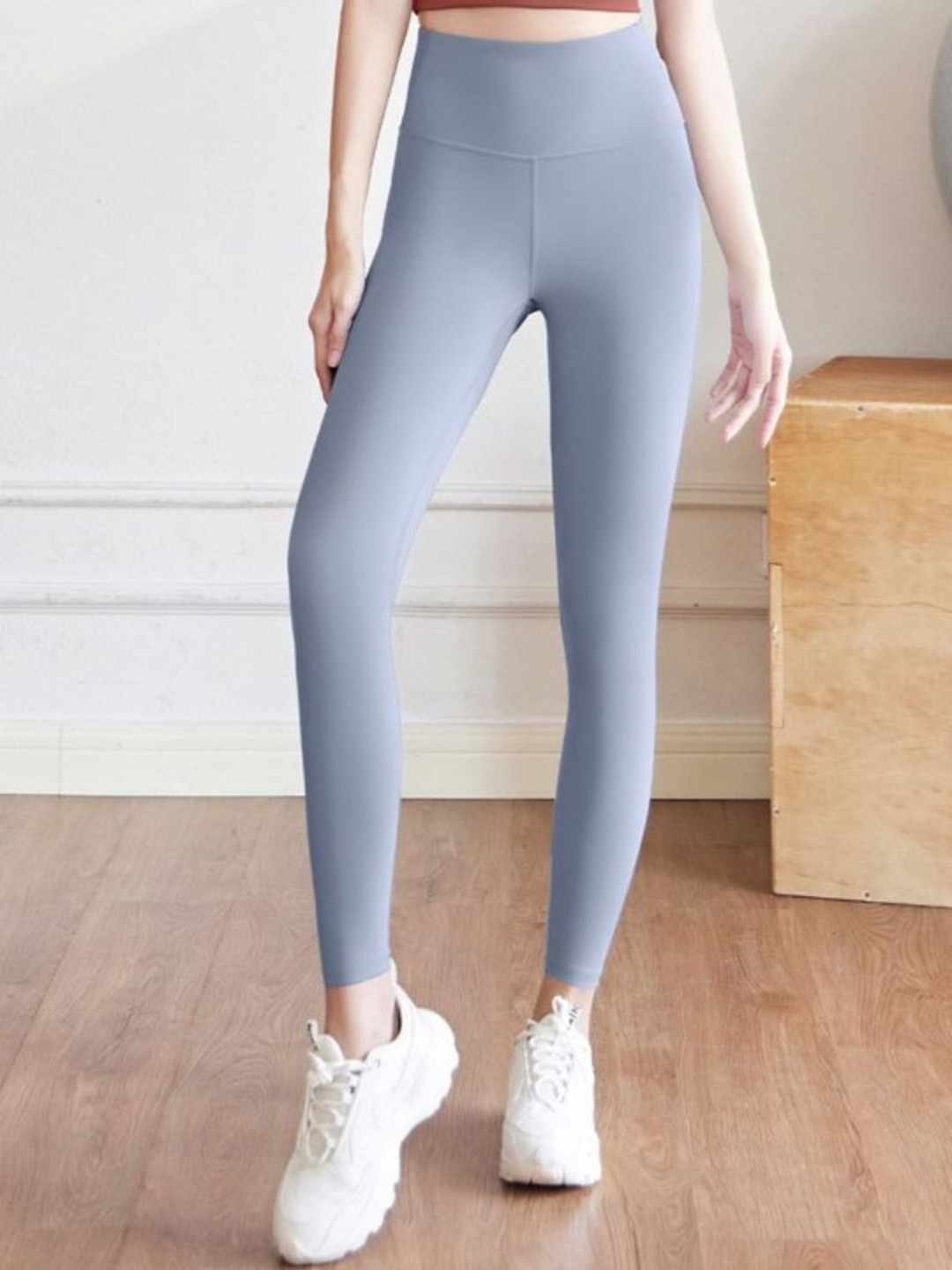 HRX by Hrithik Roshan High-Rise Ankle-Length Seamless Yoga Tights