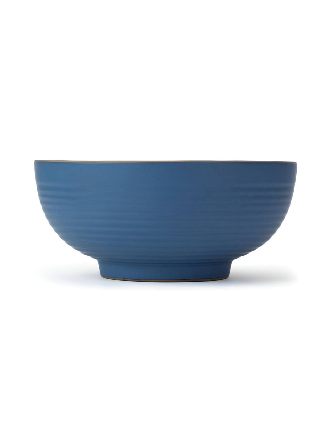 SHAY Blue Ceramic Serving Bowl