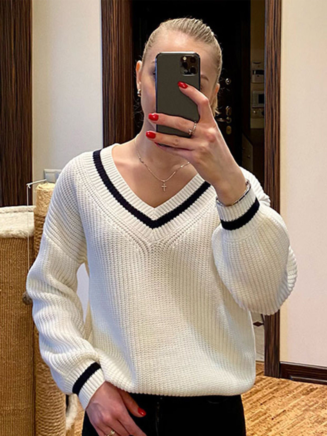 LULU & SKY Women Pullover Cotton Sweaters