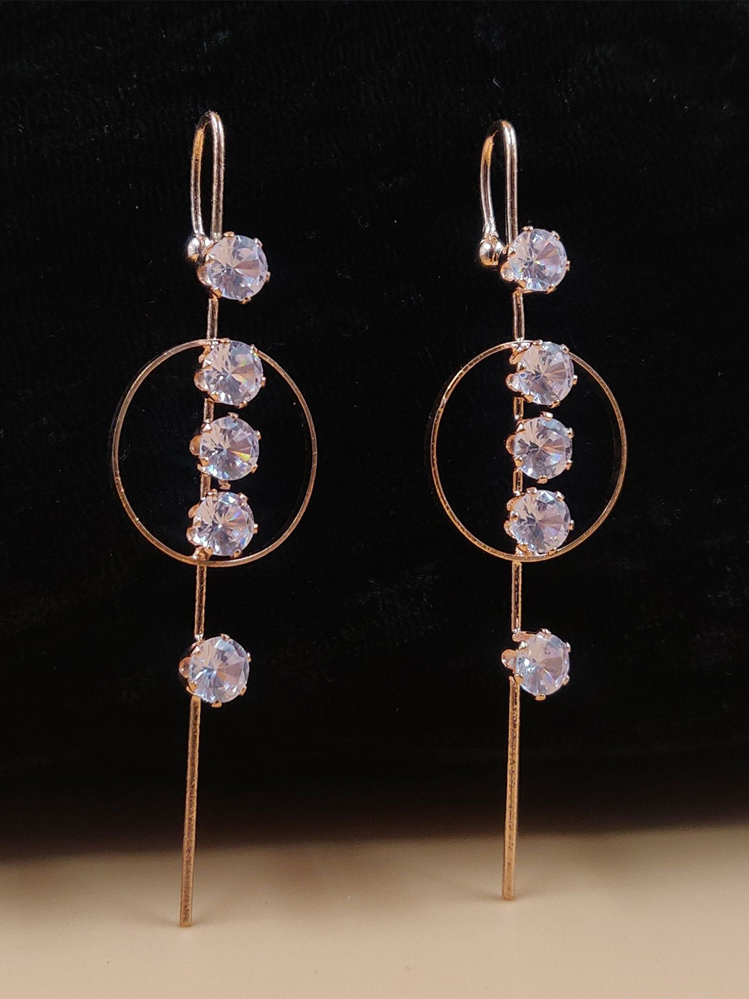 JYONA Rose Gold-Plated Cubic Zirconia Ear Cuff