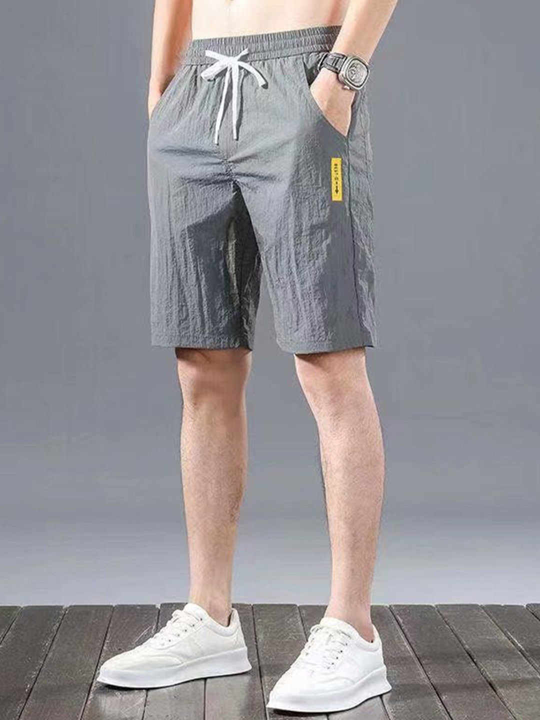 StyleCast Men Striped Technology Shorts