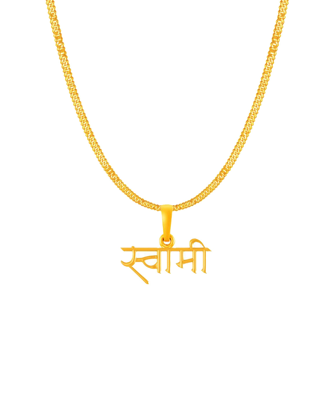 Metronaut Men 22 K Gold-Plated 925 Silver Swami Samarth Pendants with Chains