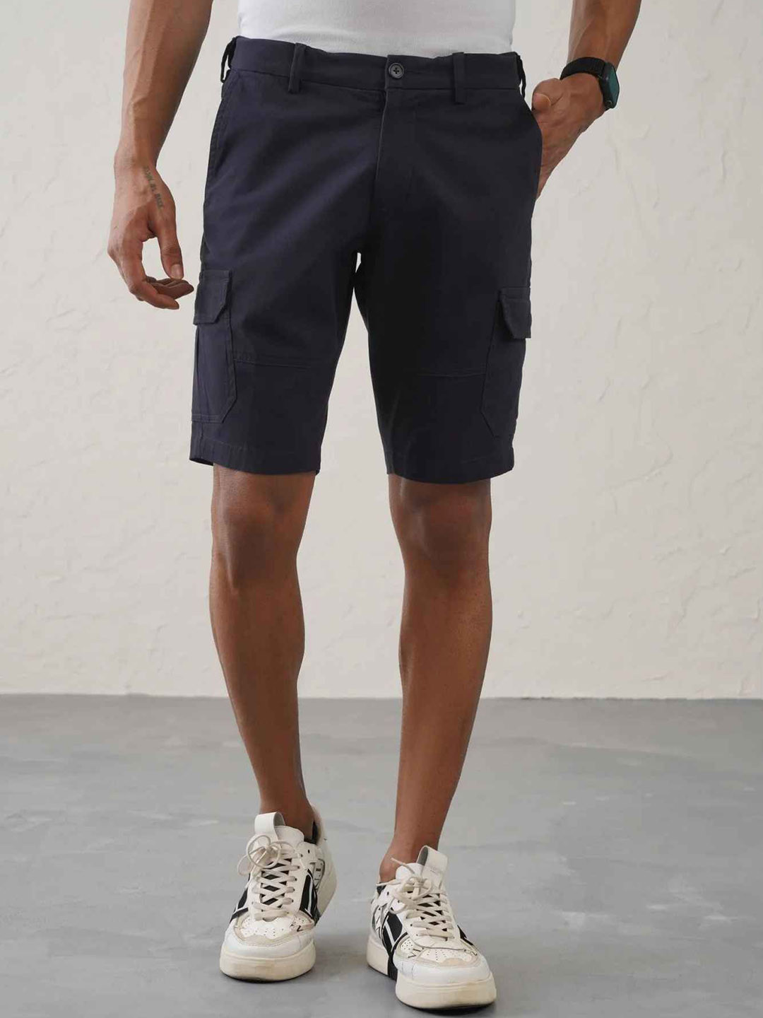 Minus One Men Cargo Shorts