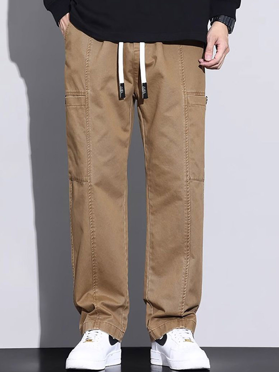 StyleCast x Revolte Men Straight Fit Easy Wash Cargos