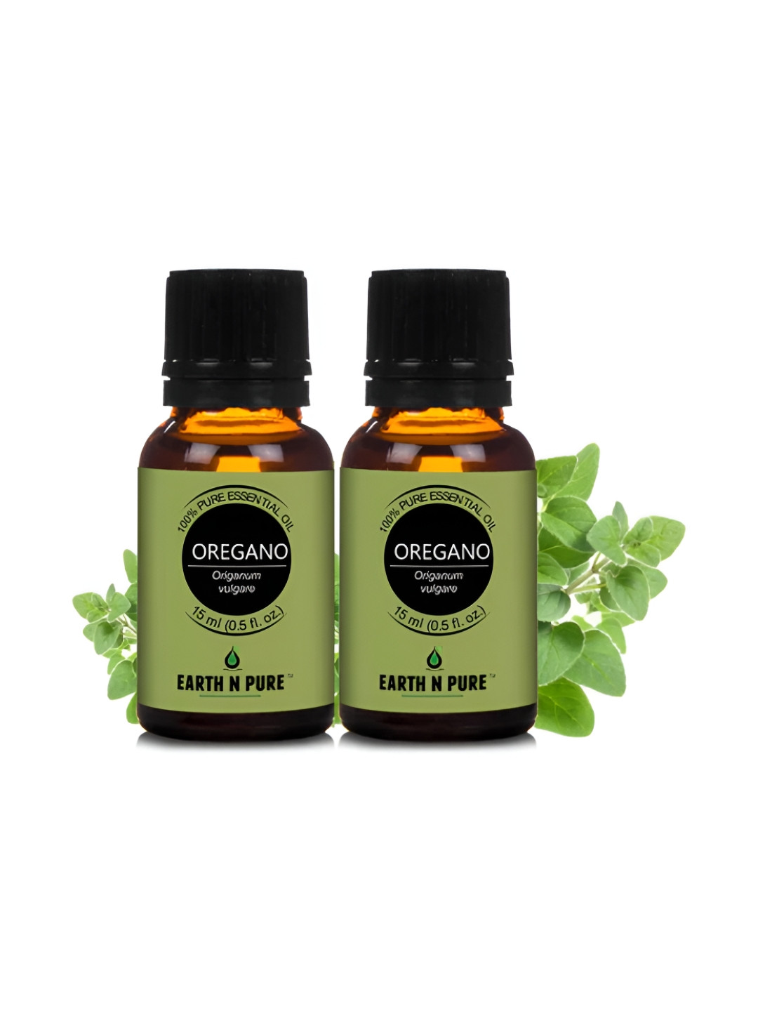 EARTH N PURE 2-Pcs Green Oregano Essential Oil-15ml