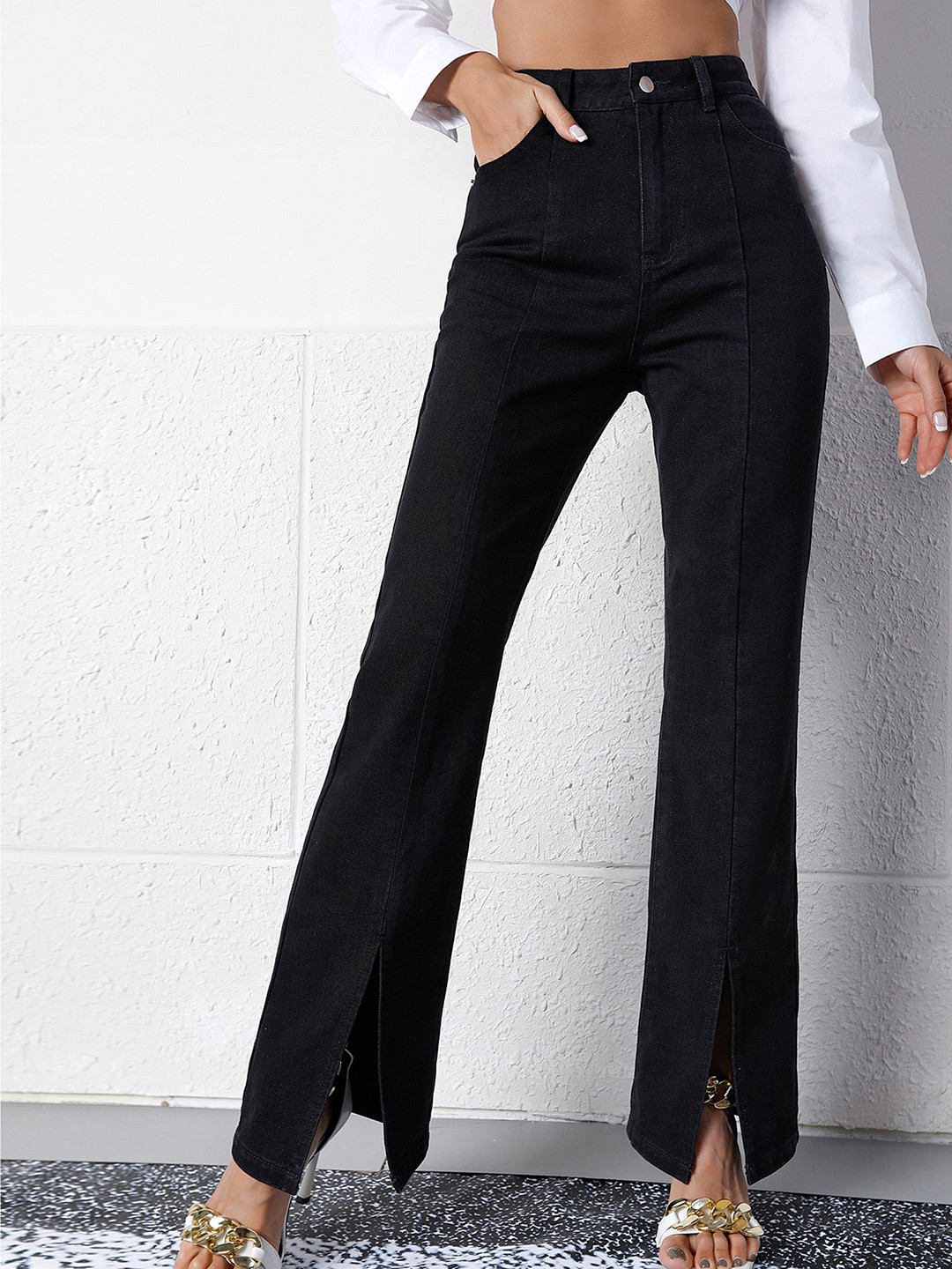 LULU & SKY Women Clean Look No Fade Jeans