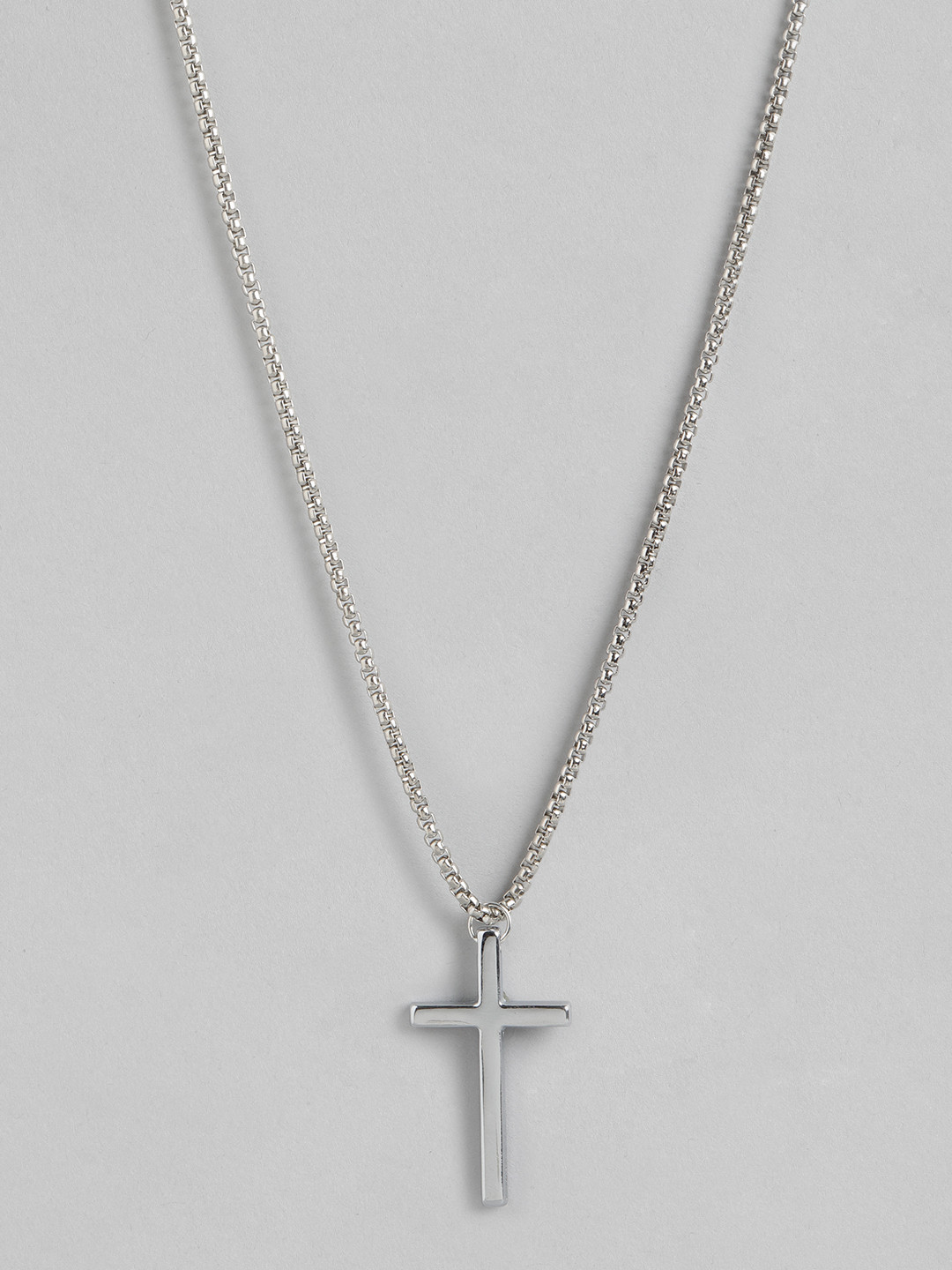PARIS HAMILTON Silver-Plated Cross Pendant with Chain